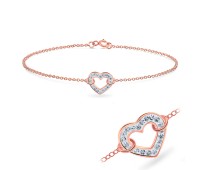 Heart Shape with Ferrido Bracelet BRS-175-RO-GP